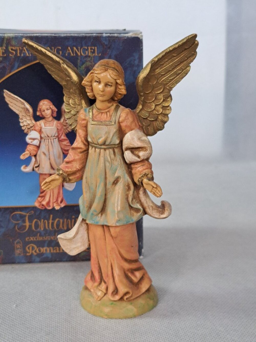 Vintage 1994 Fontanini Italy The Standing Angel Nativity 5.5" Figure Simonetti